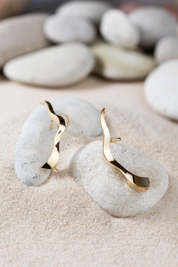 Brinco Duna Longo em ouro 18k