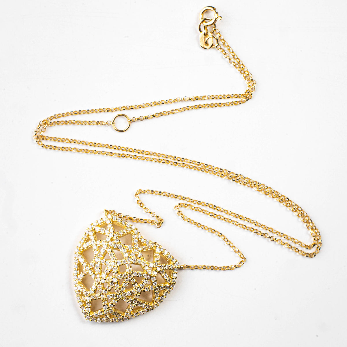 Colar Coração Radiante