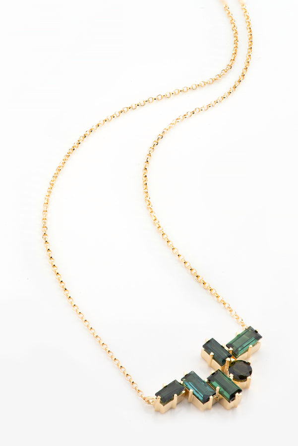 Colar Turmalinas Verdes em ouro amarelo 18k