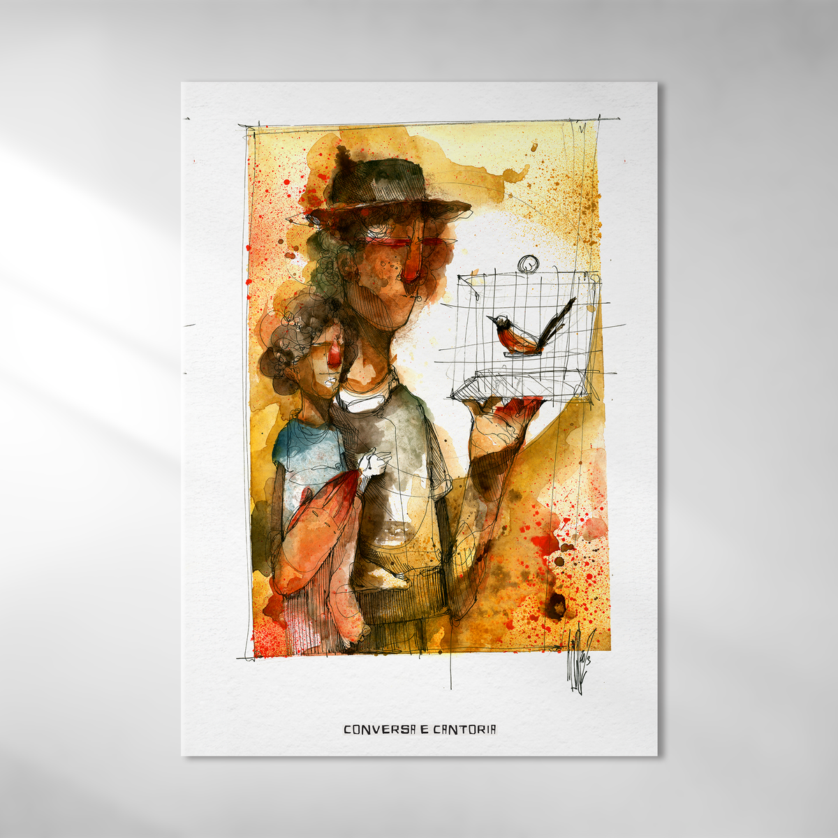 Conversa e cantoria - Poster