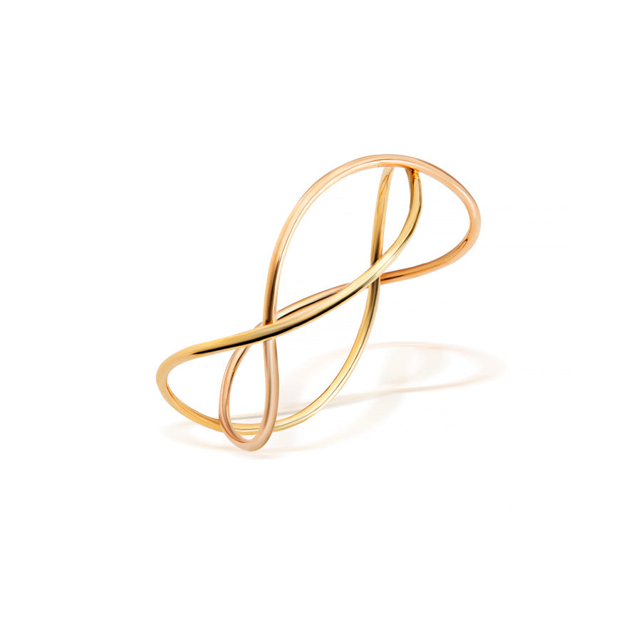 Pulseira Interseção Bicolor em ouro 18k